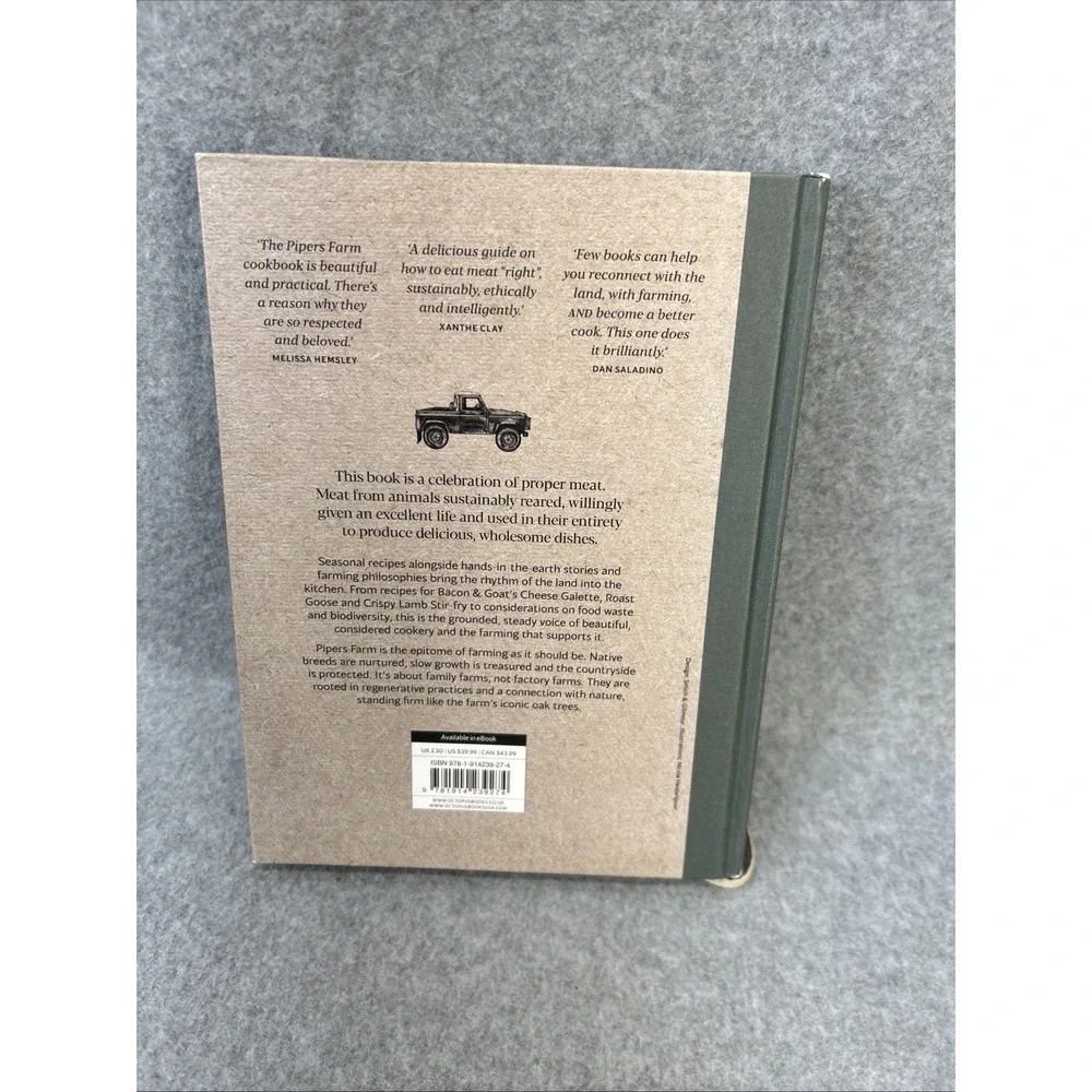 Pipers Farm Sustainable Meat Cookbook Abby Allen Hardcover Recipes Wisdom 288pg